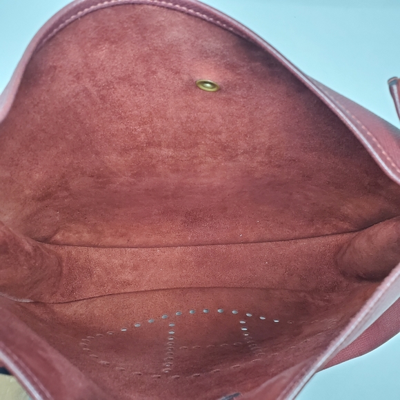 Auth Hermes EveIyne GM Reds Veau epson Crossbody - Picture 11 of 15